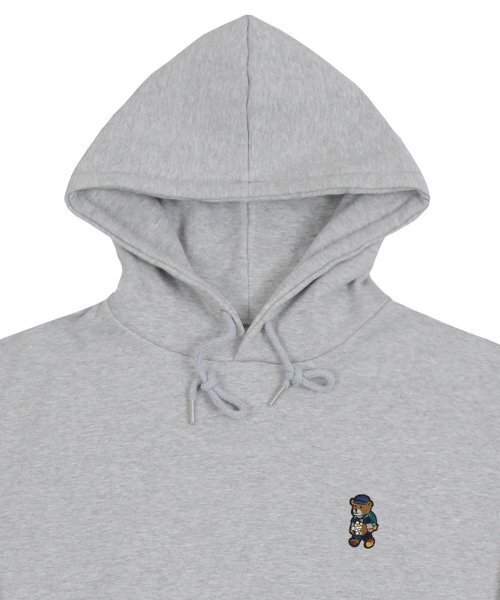 GRAVER（グレーバー）の「[UNISEX]デイジーブーケベア刺繍フードティー_グレー（パーカー・レディース・グレー・MEDIUM/LARGE/SMALL）」の7枚目の写真
