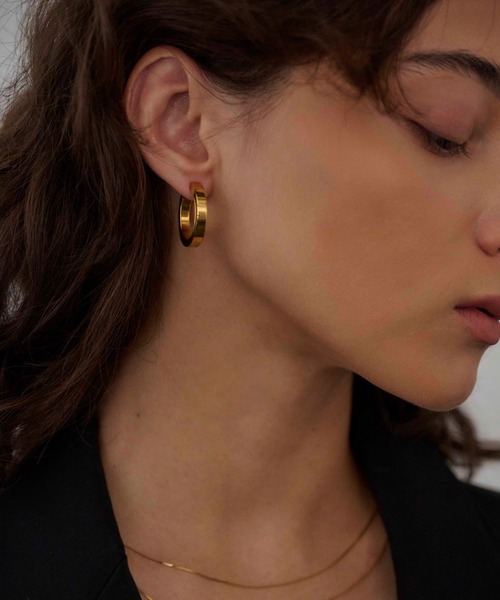 CENE（セネ）の「【CENE】セネ/インダストリアルサークルピアス（ピアス（両耳用）・レディース・ゴールド/シルバー・FREE）」の3枚目の写真