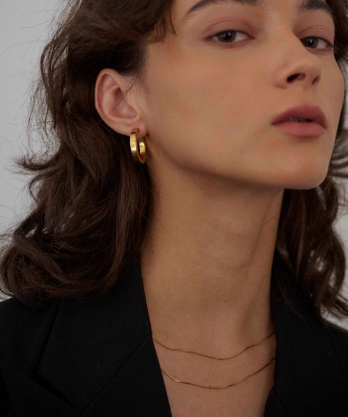 CENE（セネ）の「【CENE】セネ/インダストリアルサークルピアス（ピアス（両耳用）・レディース・ゴールド/シルバー・FREE）」の5枚目の写真