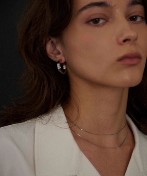 CENE（セネ）の「【CENE】セネ/インダストリアルサークルピアス（ピアス（両耳用）・レディース・ゴールド/シルバー・FREE）」の9枚目の写真