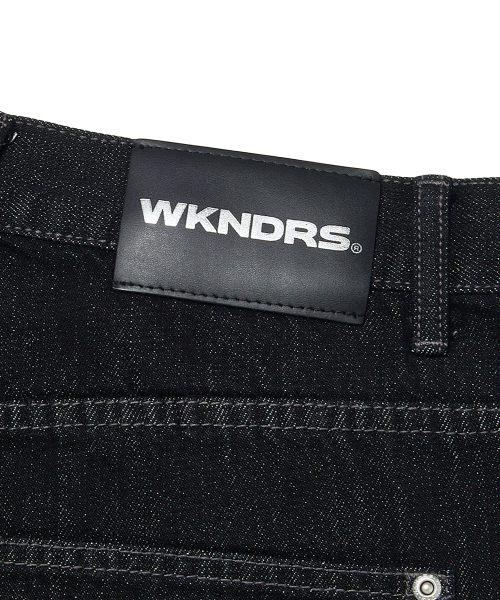 WKNDRS(ウィーキャンドース)の「RHINESTONE DENIM PANTS (BLACK)(デニムパンツ・レディース・その他・X-LARGE/MEDIUM/LARGE)」の5枚目の写真