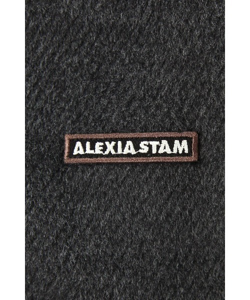 ALEXIA STAM(アリシアスタン)の「Logo Wool Blouson /ロゴ刺しゅうウールブルゾン(ブルゾン・レディース・ベージュ/チャコールグレー・FREE)」の19枚目の写真