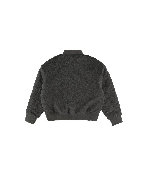 ALEXIA STAM(アリシアスタン)の「Logo Wool Blouson /ロゴ刺しゅうウールブルゾン(ブルゾン・レディース・ベージュ/チャコールグレー・FREE)」の17枚目の写真