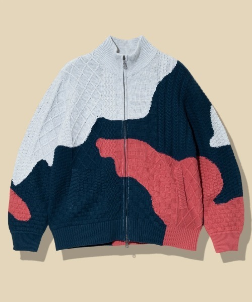 go slow caravan(ゴースローキャラバン)の「CRAZY MIX 編みコットン ドライバーズニット(ブルゾン・メンズ・その他1/その他2・LARGE/X-LARGE/MEDIUM)」の2枚目の写真
