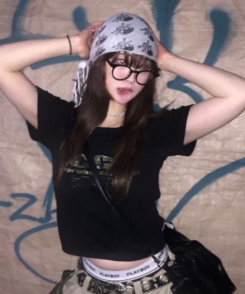 CHICKS(チックス)の「カモブーム スリムフィット 半袖Tシャツ ブラック(Tシャツ/カットソー・レディース・ブラック・FREE)」の1枚目の写真
