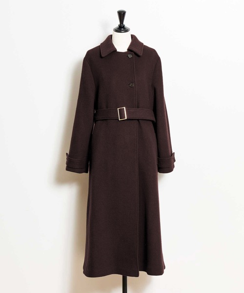 NOELA（ノエラ）の「ステンカラーウールコート（その他アウター・レディース・ボルドー/オフホワイト・S/M）」の16枚目の写真