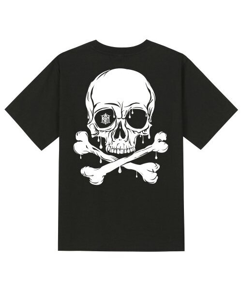 KAN6312(カン6312)の「KTB0016 スカルブラッド 半袖Tシャツ - ブラック(Tシャツ/カットソー・メンズ・その他・LARGE/MEDIUM/SMALL/X-LARGE)」の1枚目の写真