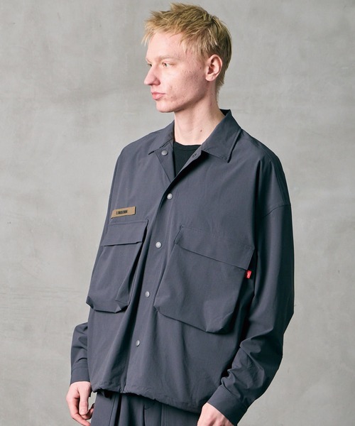 VIRGOwearworks（ヴァルゴウェアワークス）の「MAJOR UTILITY SHIRT JKT（ミリタリージャケット・メンズ・ブラック/チャコールグレー/ホワイト・2/3/4）」の3枚目の写真