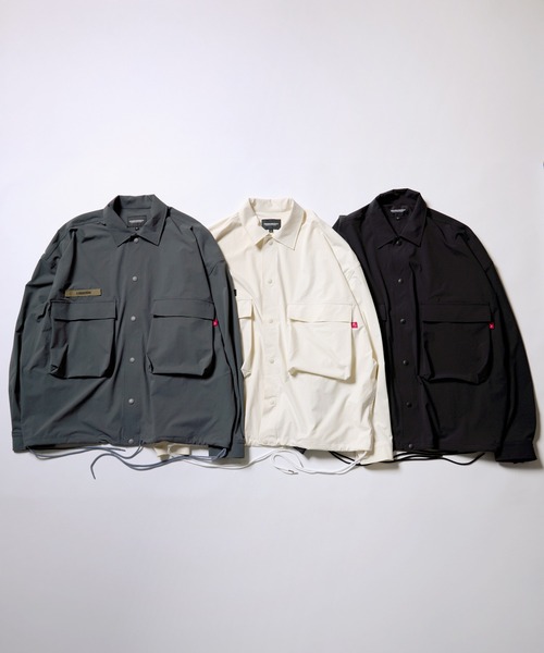 VIRGOwearworks（ヴァルゴウェアワークス）の「MAJOR UTILITY SHIRT JKT（ミリタリージャケット・メンズ・ブラック/チャコールグレー/ホワイト・2/3/4）」の8枚目の写真