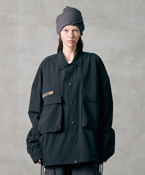 VIRGOwearworks（ヴァルゴウェアワークス）の「MAJOR UTILITY SHIRT JKT（ミリタリージャケット・メンズ・ブラック/チャコールグレー/ホワイト・2/3/4）」の9枚目の写真