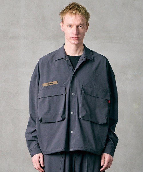 VIRGOwearworks（ヴァルゴウェアワークス）の「MAJOR UTILITY SHIRT JKT（ミリタリージャケット・メンズ・ブラック/チャコールグレー/ホワイト・2/3/4）」の10枚目の写真