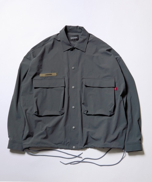 VIRGOwearworks（ヴァルゴウェアワークス）の「MAJOR UTILITY SHIRT JKT（ミリタリージャケット・メンズ・ブラック/チャコールグレー/ホワイト・2/3/4）」の5枚目の写真