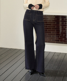 SALON DE YOHN（サロンドヨーン）の「Wide Denim Pants_ Raw（デニムパンツ）」