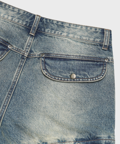 SAINTPAIN(セイントペイン)の「SP切り替えカーゴバミューダパンツブルー(その他パンツ・レディース・その他・LARGE/MEDIUM)」の8枚目の写真