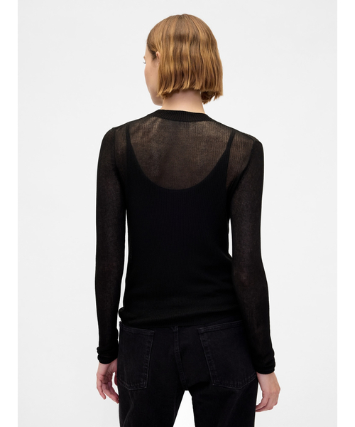 GAP(ギャップ)の「ハイネック シアーセーター(ニット/セーター・レディース・ホワイト/ブラック・S/XS/XXS/XL/L/M)」の7枚目の写真