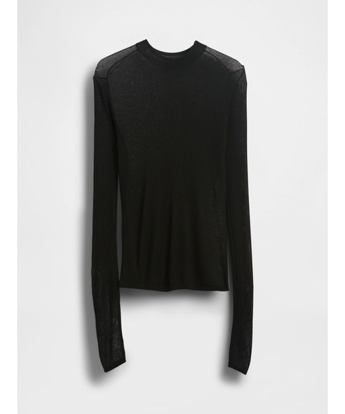 GAP(ギャップ)の「ハイネック シアーセーター(ニット/セーター・レディース・ホワイト/ブラック・S/XS/XXS/XL/L/M)」の4枚目の写真