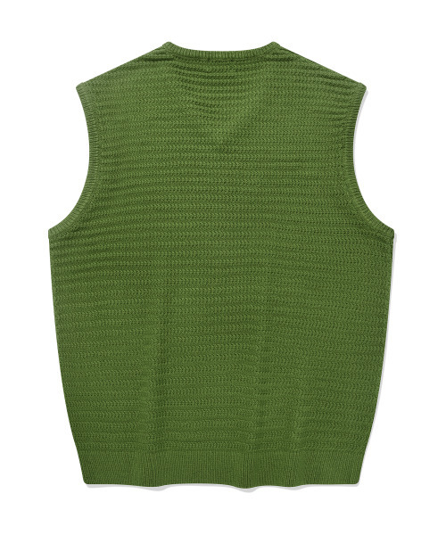 COVERNAT(カバーナット)の「Vネックニットベストグリーン(ベスト・レディース・その他・X-LARGE/MEDIUM/LARGE/SMALL)」の2枚目の写真