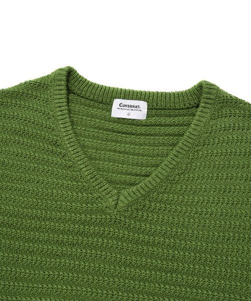 COVERNAT(カバーナット)の「Vネックニットベストグリーン(ベスト・レディース・その他・X-LARGE/MEDIUM/LARGE/SMALL)」の3枚目の写真
