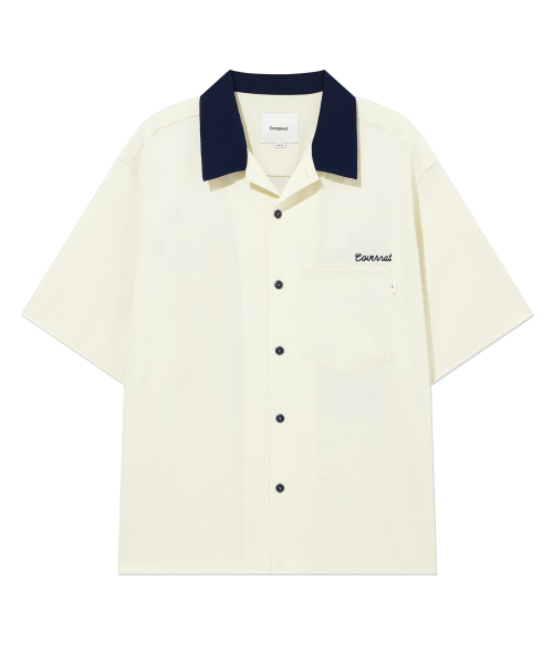 COVERNAT(カバーナット)の「レタリングハーフシャツ エクリュ(シャツ/ブラウス・レディース・その他・X-LARGE/XX-LARGE/SMALL/MEDIUM/LARGE)」の1枚目の写真