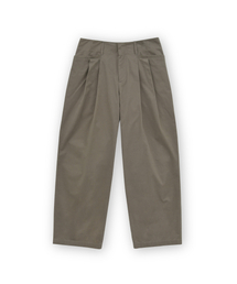 BROWNYARD（ブラウンヤード）の「ストラクチャードワイドパンツ、ブラウン（その他パンツ）」