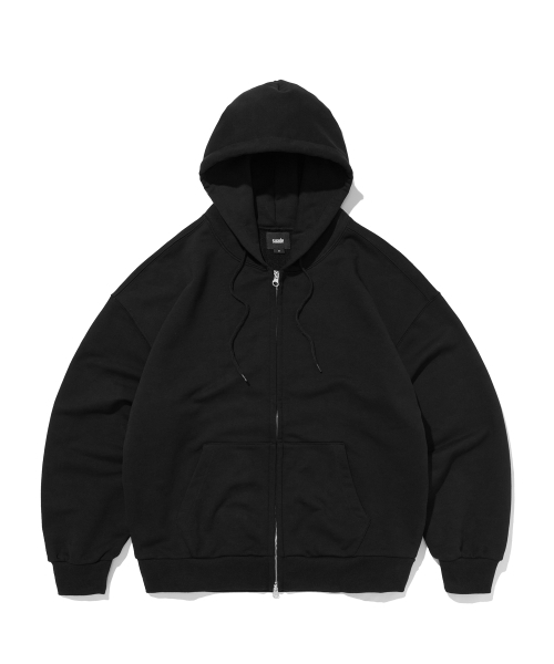 NORMAL HOOD ZIP UP [BLACK]