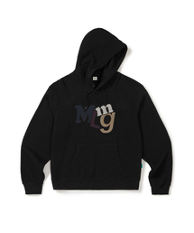 [Mmlg] MIX Mm APLIQUE HOODIE (EVERY BLACK)