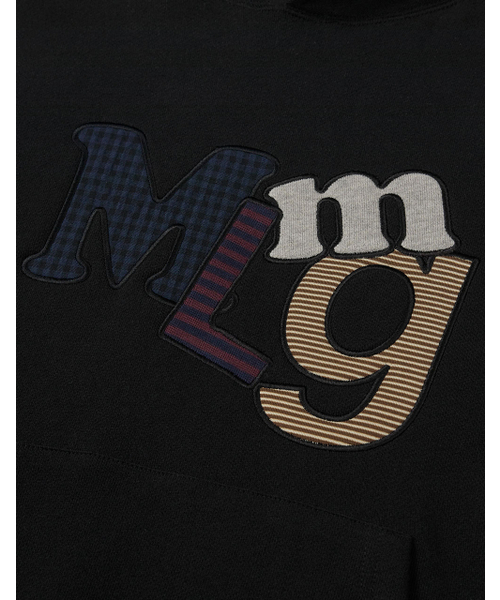 MMLG（エムエムエルジー）の「[Mmlg] MIX Mm APLIQUE HOODIE (EVERY BLACK)（パーカー・レディース・その他・MEDIUM/LARGE/X-LARGE/SMALL）」の4枚目の写真