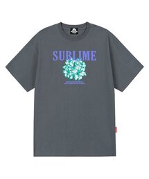 サーリムフラワーグラフィックTシャツ - グレー
