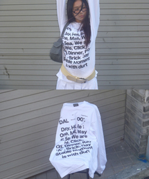 OUR DAILY LONG SLEEVE TEE (WHITE)