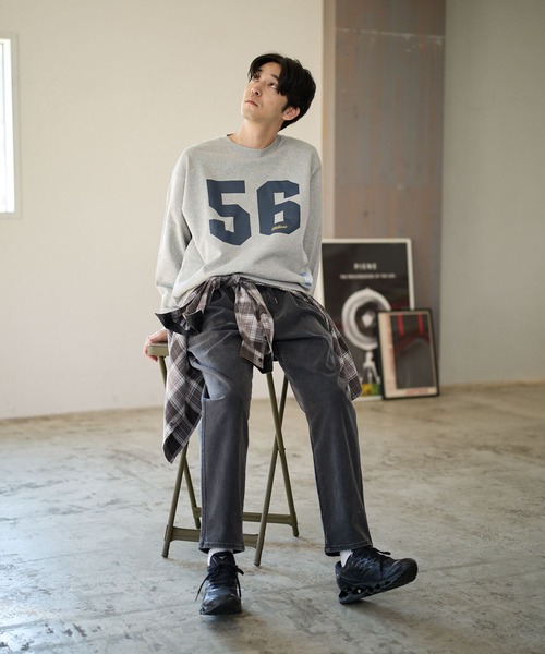 JACKSON MATISSE(ジャクソンマティス)の「【JACKSON MATISSE(ジャクソンマティス)×BAYFLOW】ロゴスウェット(スウェット・メンズ・チャコール/グレー・LARGE/MEDIUM)」の8枚目の写真