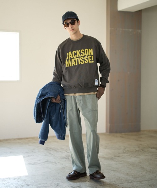JACKSON MATISSE(ジャクソンマティス)の「【JACKSON MATISSE(ジャクソンマティス)×BAYFLOW】ロゴスウェット(スウェット・メンズ・チャコール/グレー・LARGE/MEDIUM)」の14枚目の写真