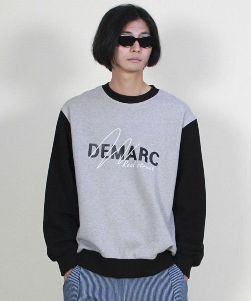 DEMARC(ドゥマーク)の「カラー配色ロゴグラフィックスウェットグレー(スウェット・メンズ・その他・MEDIUM/LARGE)」の3枚目の写真
