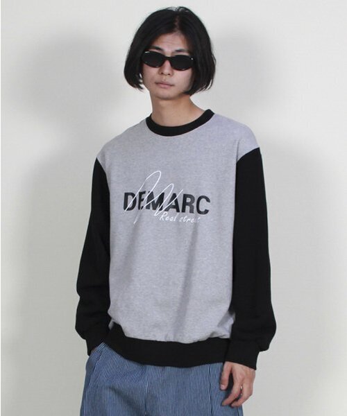 DEMARC(ドゥマーク)の「カラー配色ロゴグラフィックスウェットグレー(スウェット・メンズ・その他・MEDIUM/LARGE)」の4枚目の写真