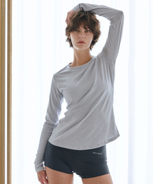 ベーシックスラブTシャツ DEVI-T0117-グレー