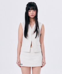 HALOMINIUM（ハロミニウムー）の「サマーウールベスト / エクリュ（ベスト）」