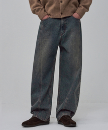 OURDAYZ（アワーデイズ）の「ウェイビー カーブド ツイスト バルーンデニムパンツ [FOG BLUE]（デニムパンツ）」