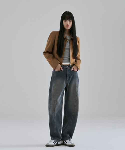 OURDAYZ（アワーデイズ）の「ウェイビー カーブド ツイスト バルーンデニムパンツ [FOG BLUE]（デニムパンツ・レディース・その他・MEDIUM/LARGE/X-LARGE/SMALL）」の7枚目の写真