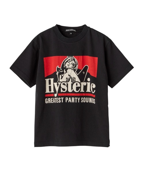 JOEY HYSTERIC（ジョーイヒステリック）の「GREATEST PARTY SOUNDS 半袖Tシャツ（Tシャツ/カットソー・キッズ・ブラック/ホワイト系その他2・LARGE）」の2枚目の写真
