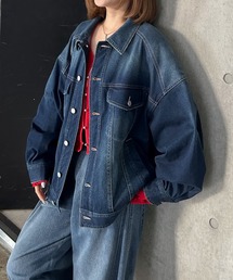 PAGEBOY | <まるでデニム見え!/紫外線カット/ストレッチ>マルデニGジャン(ブルゾン)