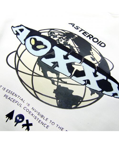 AOX(エーオーエックス)の「Globe Hoodie(Oversize fit) White(パーカー・メンズ・その他・LARGE/MEDIUM)」の2枚目の写真