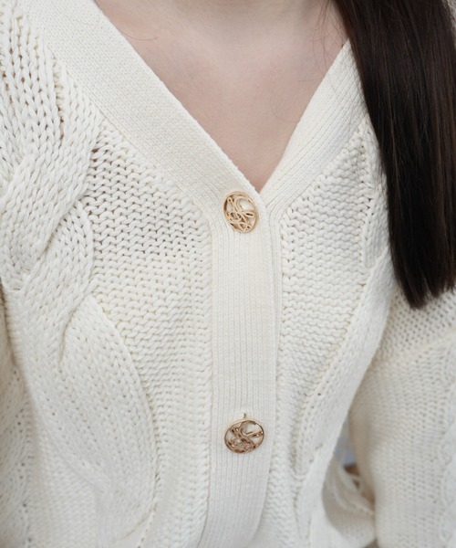 LIPSERVICE（リップサービス）の「springケーブルニットカーディガン（カーディガン/ボレロ・レディース・ブルー・S/M）」の13枚目の写真