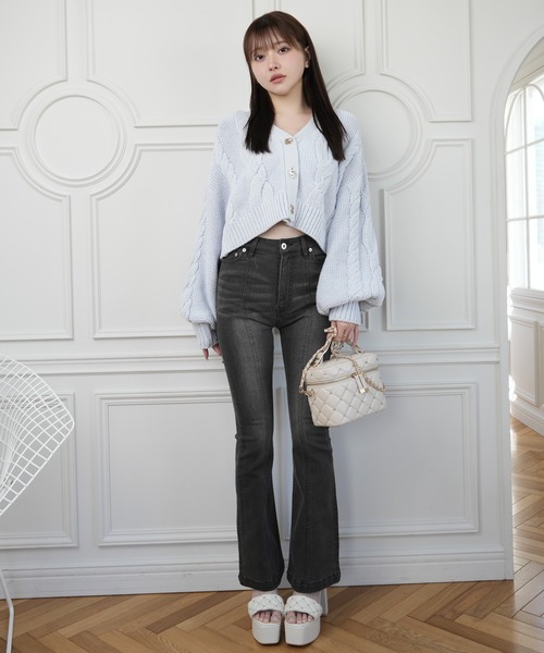 LIPSERVICE（リップサービス）の「springケーブルニットカーディガン（カーディガン/ボレロ・レディース・ブルー・S/M）」の19枚目の写真