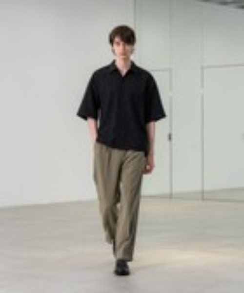 CITY TOKYO（シティトウキョウ）の「【CITY TOKYO/シティートーキョー】ｽﾄﾚｯﾁｺｰﾄﾞｼﾞｬｶﾞｰﾄﾞｼｬﾂ（シャツ/ブラウス・メンズ・ホワイト/ブラック・2/1）」の6枚目の写真
