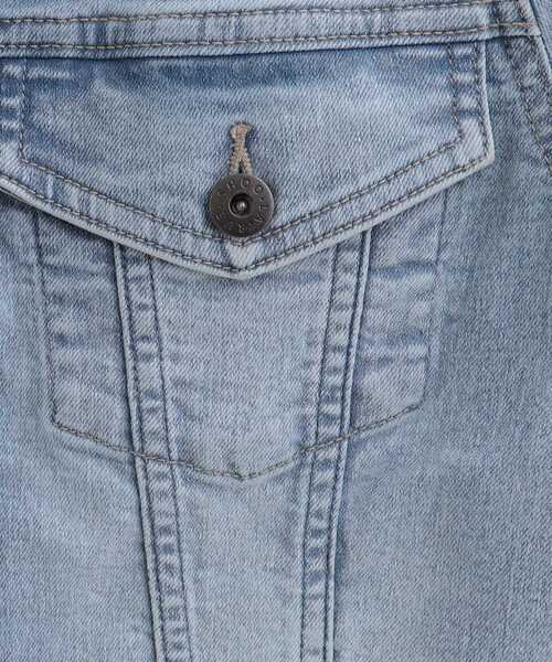 SHOO・LA・RUE（シューラルー）の「【SHOO・LA・RUE DENIM】大人のための ストレッチ コンパクトデニムジャケット（デニムジャケット・レディース・ネイビー/ライトグレー/ライトブルー・01/02/03/04）」の11枚目の写真