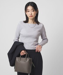 green label relaxing | ラメ リブ ボートネック カットソー(Tシャツ/カットソー)