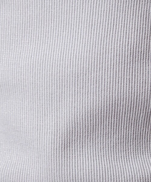 green label relaxing(グリーンレーベルリラクシング)の「ラメ リブ ボートネック カットソー(Tシャツ/カットソー・レディース・オフホワイト/モカ/ライトブルー・FREE)」の13枚目の写真