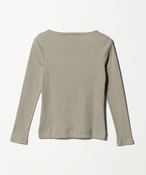 green label relaxing(グリーンレーベルリラクシング)の「ラメ リブ ボートネック カットソー(Tシャツ/カットソー・レディース・オフホワイト/モカ/ライトブルー・FREE)」の15枚目の写真