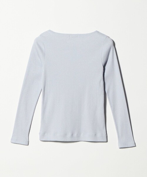 green label relaxing(グリーンレーベルリラクシング)の「ラメ リブ ボートネック カットソー(Tシャツ/カットソー・レディース・オフホワイト/モカ/ライトブルー・FREE)」の20枚目の写真