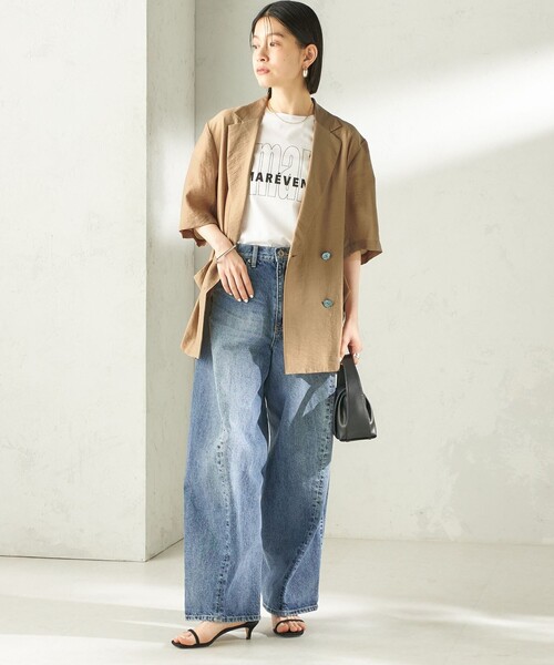 bit blue（ビットブルー）の「【SHIPS別注】BIT BLUE:バレル レック デニム パンツ（デニムパンツ・レディース・ブルー・SMALL/MEDIUM）」の2枚目の写真