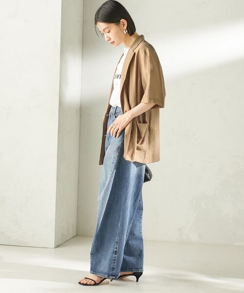 bit blue（ビットブルー）の「【SHIPS別注】BIT BLUE:バレル レック デニム パンツ（デニムパンツ・レディース・ブルー・SMALL/MEDIUM）」の3枚目の写真